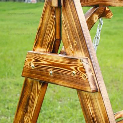 Advanced Wooden Patio Swings Balcony Villa Courtyard Fashion Patio Swings Hotel Simplicity Outdoor Furniture Columpiar Lsqq