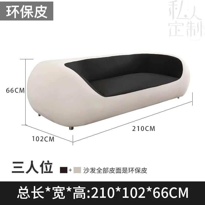 Nordic Accent Living Room Sofas Lazy Couch Leather Luxury Gaming Sofas Designer Decor Relaxing Divano Lounge Suite Furniture