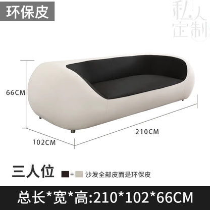 Nordic Accent Living Room Sofas Lazy Couch Leather Luxury Gaming Sofas Designer Decor Relaxing Divano Lounge Suite Furniture