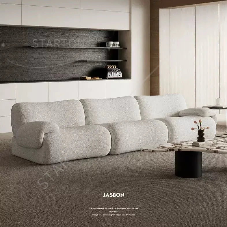 Modern European Sofa Set Designs Luxury Furniture Living Room One Seat/Two Seat/Three Seat Vacuum Compressed Sofa with 2 Pillow