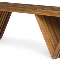 Christopher Knight Home Esme Outdoor Acacia Wood Bench, Teak Finish