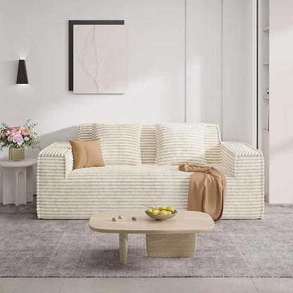 75'' Cloud Loveseat Sofa, No Assembly Required Comfy Deep Seat Couches 1 pcs for Living Room, Bedroom - Ready to Use  Customized
