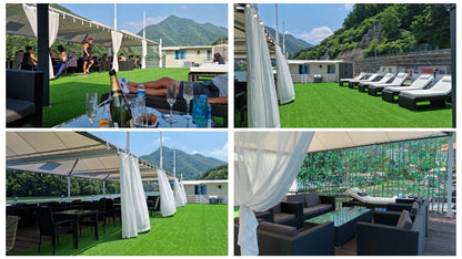 Factory Direct Sell Garden Corner Set Modern Wide Rattan Furniture Outdoor Lounge Sofa Set with Lift Table