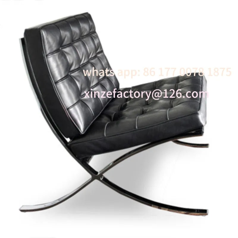 Barcelona Single Sofa Designer Lazy Sofa High-end Italian Living Room Sofa Chair Nordic Light Luxury Leisure Chair