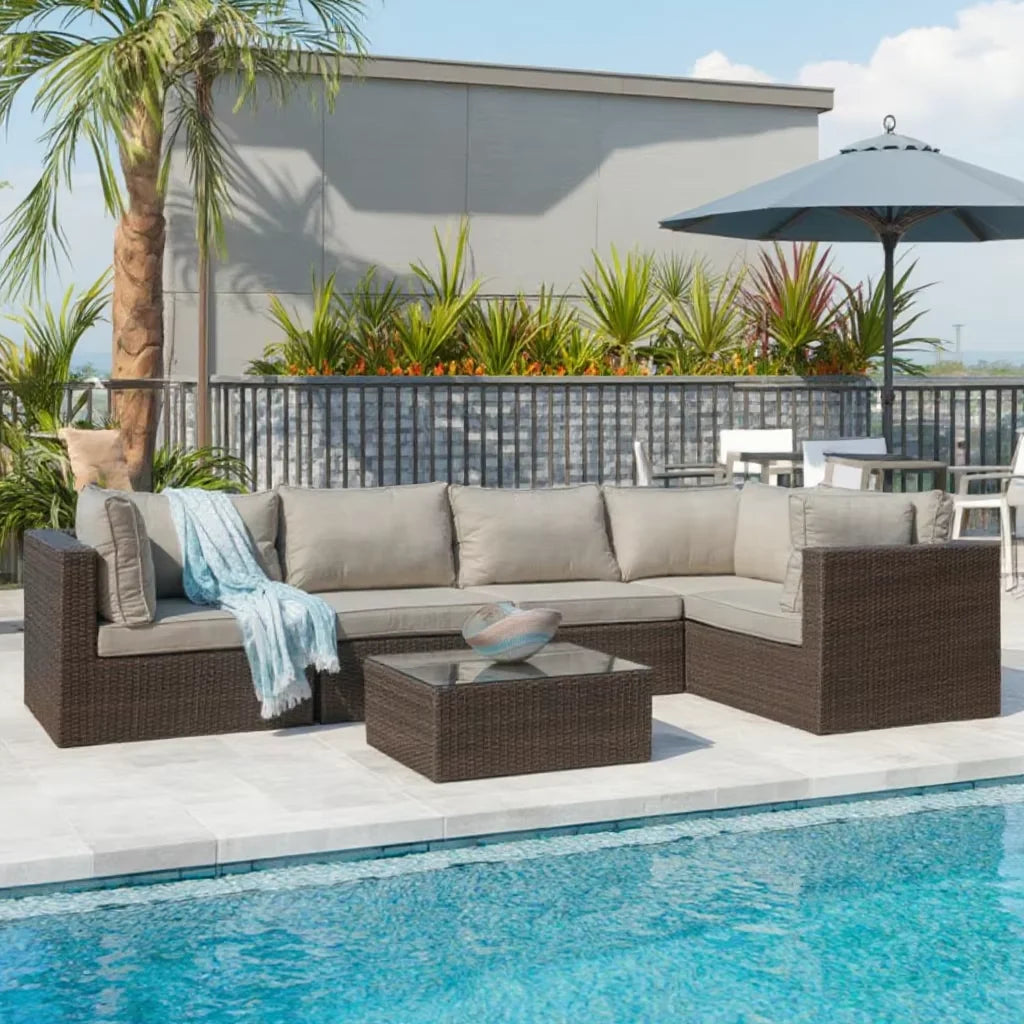 Garden Sets Outdoor Furniture Lounge Corner Outdoor Furniture Outside Garden Furniture Aluminium Pool Sofa