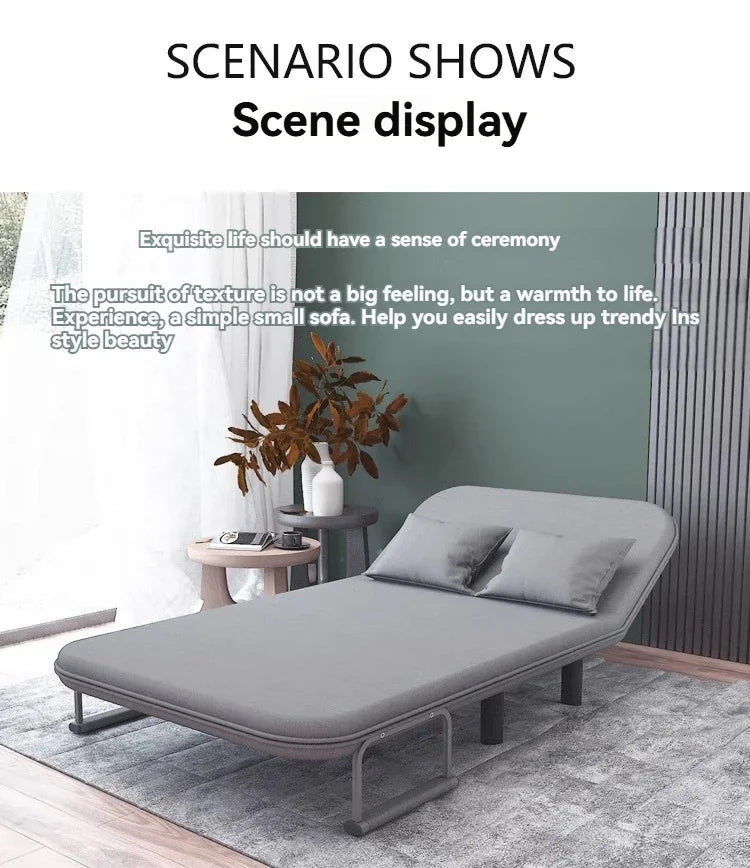 Modern folding sofa bed apartment small apartment simple single and double folding sofa with armrest