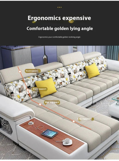 Modern Minimalist Adults Sofa Nordic Style Floor Ergonomic Living Room Sofa Canape Chaise Comfort Canape Salon Home Furniture