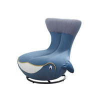 -Fabric Cartoon Seat Shark Transfer Chair Whale Sofa Recliner Single Lounge Children Kids Rocking Chair