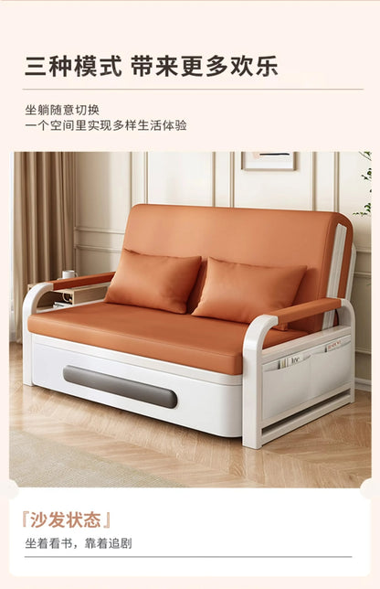 Sofa bed folding dual-purpose small apartment 2024 Internet celebrity new living room 1.2 multi-function single and double retra