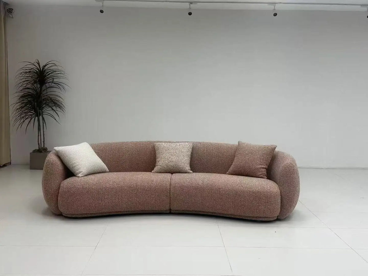 Modern design, size soft Booker curve sofa, living room combination sofa
