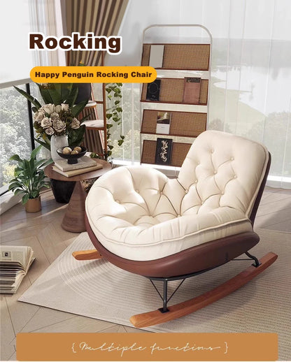 Lazy Sofa Rocking Chair Bedroom Lounge Chair Carefree Adult Living Room Single Balcony Leisure Rocking Chair Recliner Chairs