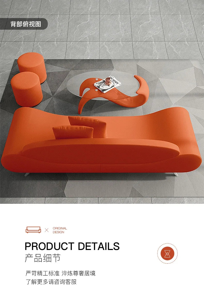Nordic Relaxing Minimalist Modern Design Comfortable Living Room Sofas Elegant Light Luxury High-quality Simple Hotel Furniture