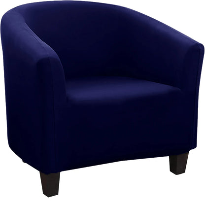 Stretch Club Chair Slipcover Spandex Barrel Chair Covers Printed Tub Living Room Armchair Covers Furniture Protector Sofa Cover