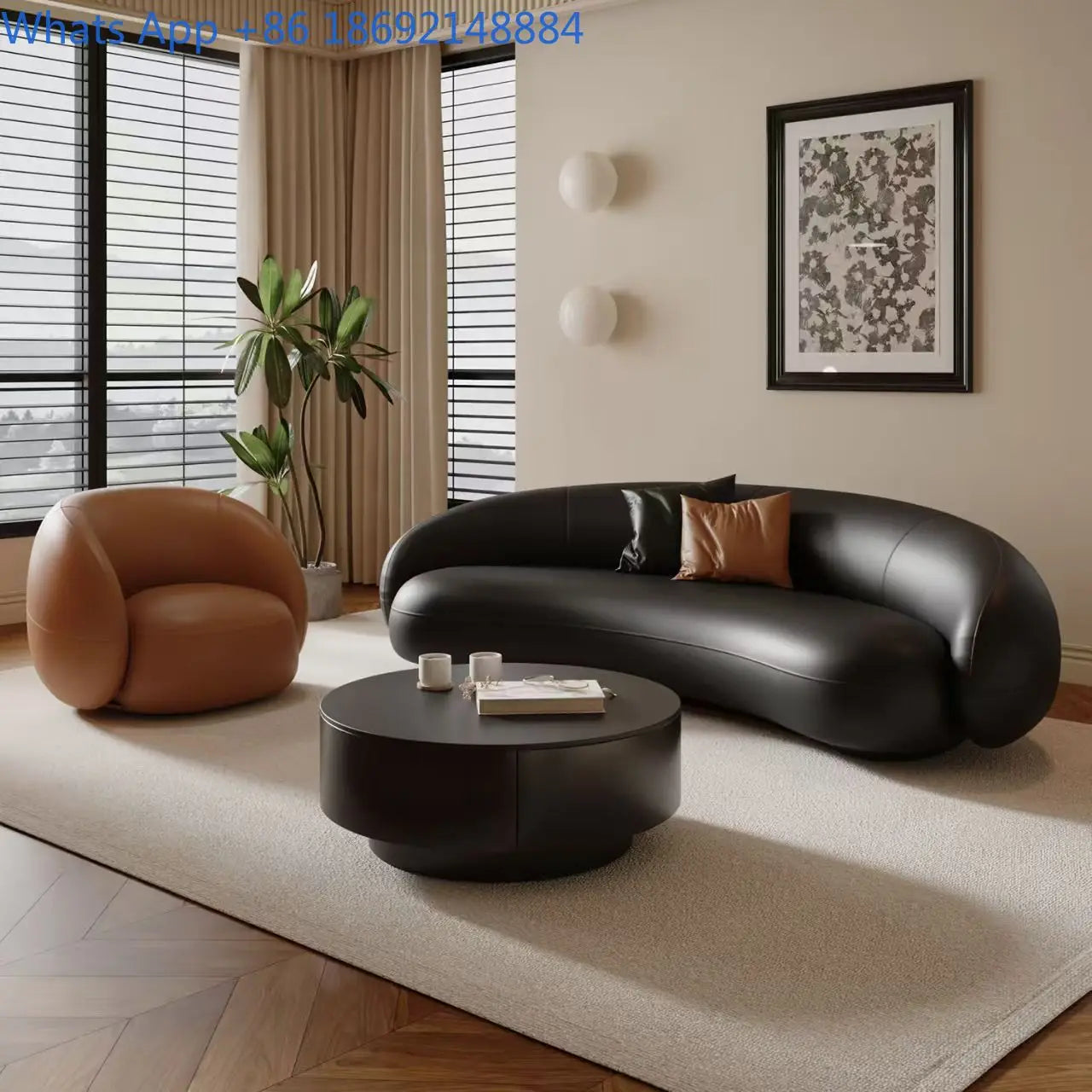 Minimalist Luxury Sofa for Living Room Small Space Lounge Waiting Area Seating