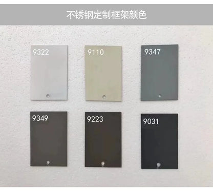 Outdoor stainless steel sofa Hotel sales office Terrace Dining table and chairs