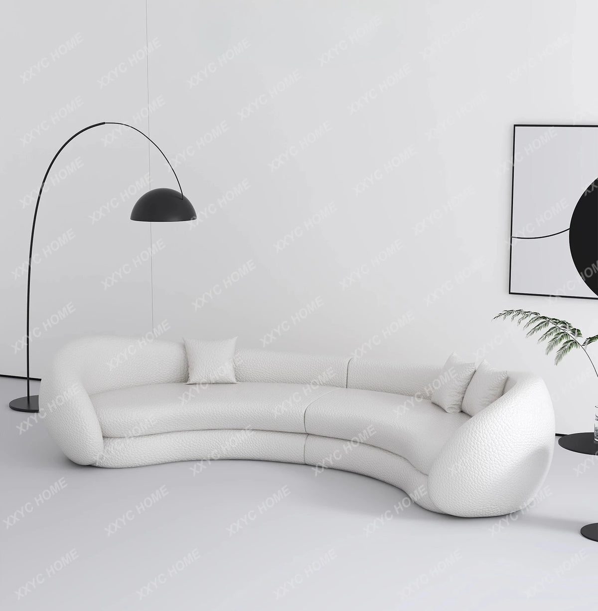 JJJJMinimalist Curved Sofa Sitting Area Reception Creative Sofa
