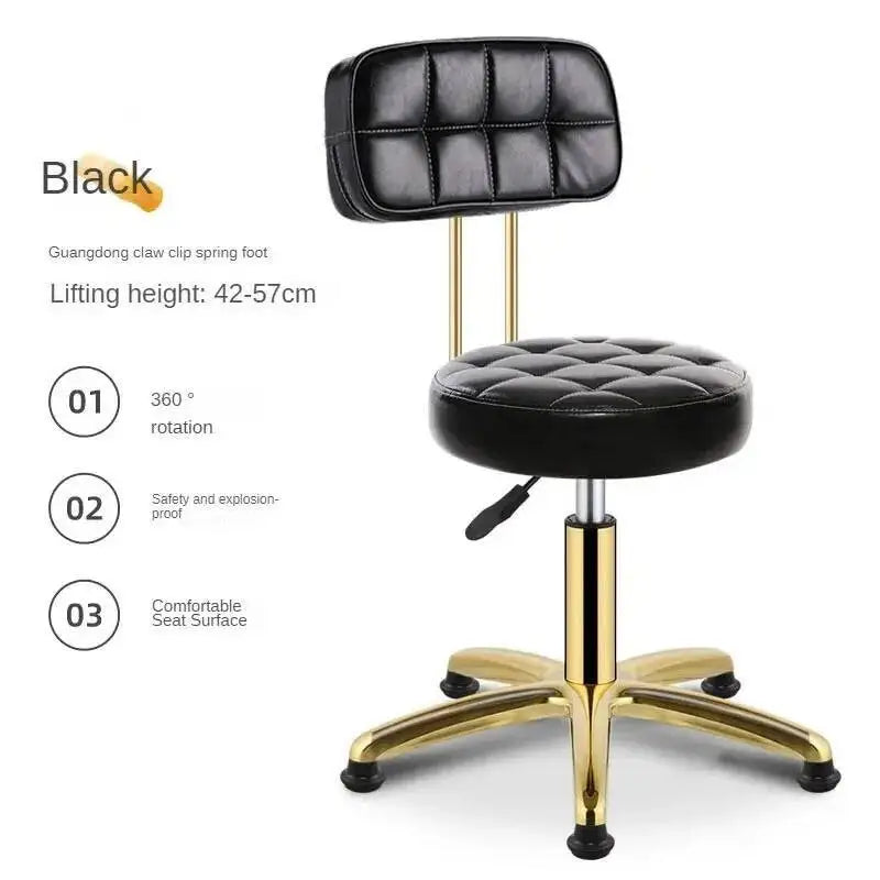 Salon Metal Modern Salon Rotating Office Creative Chairs Barber Luxury Chair Beauty Movable Backrest for Chair for Hair Salon