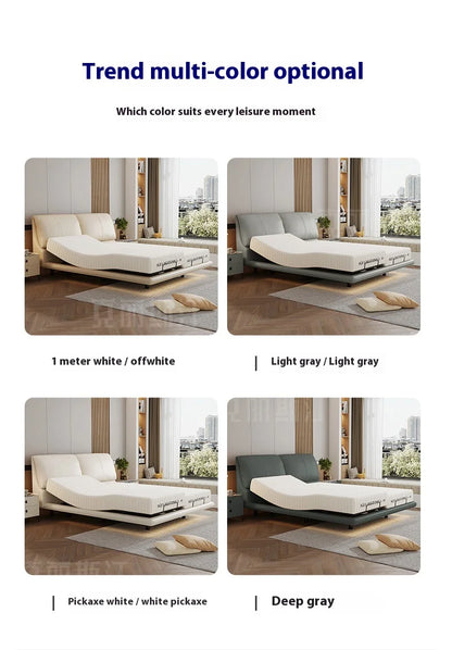 Soft Luxury Modern Double Bed Lift Up Electric Adults Smart Double Bed Queen Mattress Camas De Dormitorio Bedroom Furniture
