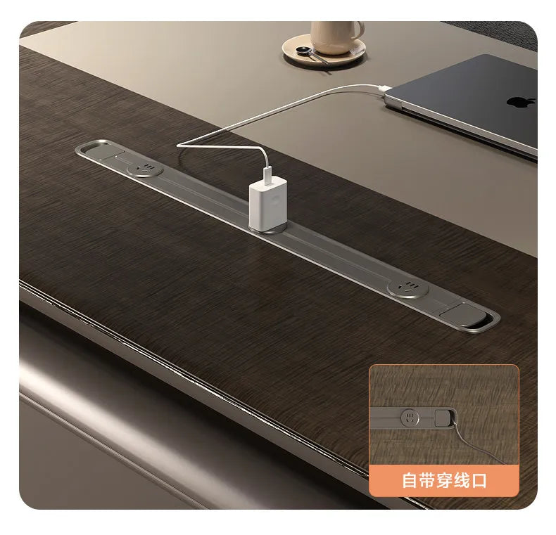 Light luxury boss Advanced minimalist modern CEO and Chairman's office table office furniture Computer desk Room desks