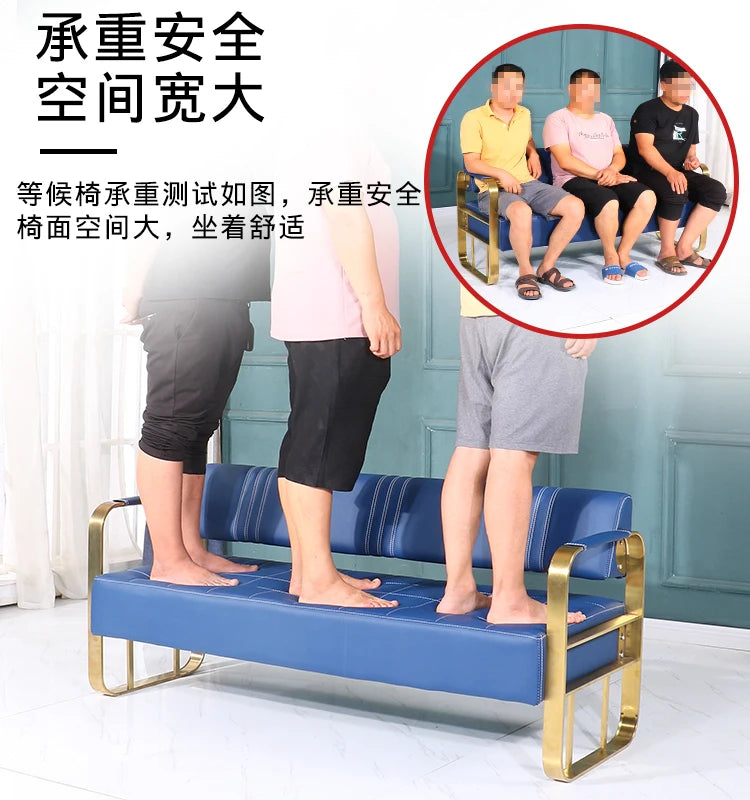 Barber Shop Sofa Waiting Chair Simple Modern Nordic Double Studio Salon Sofa
