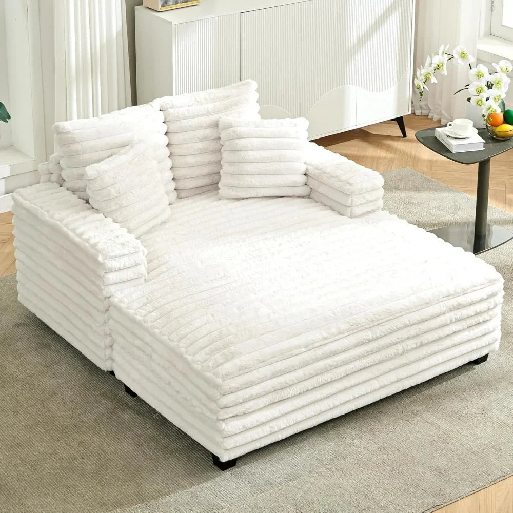 Nordic Sofabed Vacuum Compression Sofa Bed Modern Simple Lazy Sofa Bed  Thick Strip Velvet Large Sofa Bed Living Room Furniture