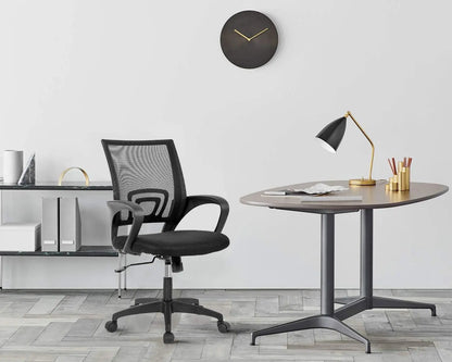 Ergonomic Mesh Office Chair with Lumbar Support, Adjustable Height and Armrests, Comfortable for Home Office Use