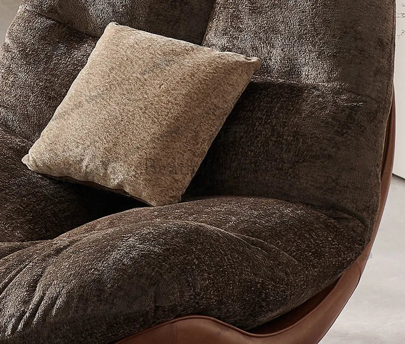 Italian minimalist lazy sofa chair modern simple living room bedroom home balcony swivel chair