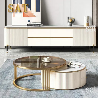 l # Great Furniture New Arrival Living Room Modern Design Marble Coffee Table