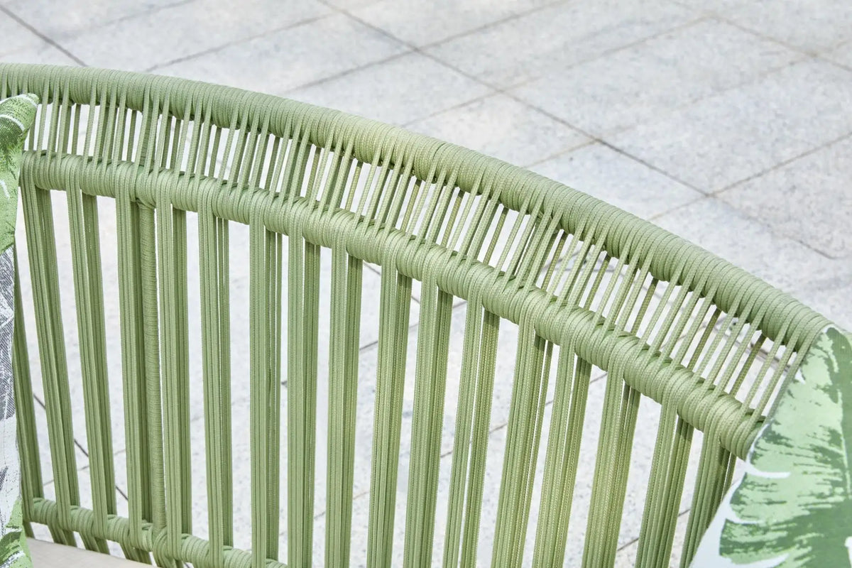 Courtyard Waterproof Rope Weaving Aluminium Frame Modern Design Luxury Outdoor Sofa Set