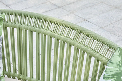 Courtyard Waterproof Rope Weaving Aluminium Frame Modern Design Luxury Outdoor Sofa Set
