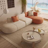 Luxury Soft Fabric Corner Sofa for Living Room Wood Frame Couch Modern Durable Sectional Couches Home Interior Sofas Furniture