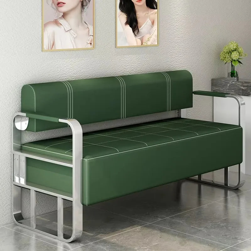 Modern Luxury Stainless Steel Changsha Hair Salon Barber Shop Beauty Salon Rest Area Waiting Area