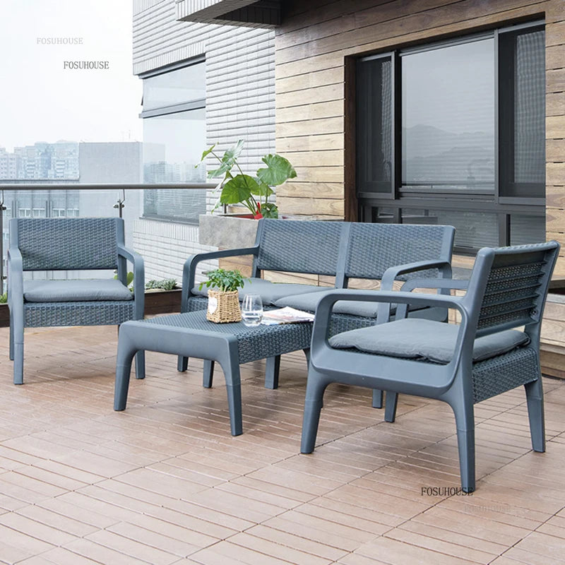 Creative Garden Furniture Sets Villa Terrace Patio Furniture Outdoor Set Household Leisure Outdoor Table and Chairs Combination