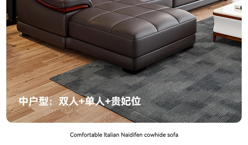 Nordic Genuine Leather Sofas Luxury Armchairs Cinema Comfortable Sofas Living Room Design Fauteuils Salon Home Furniture