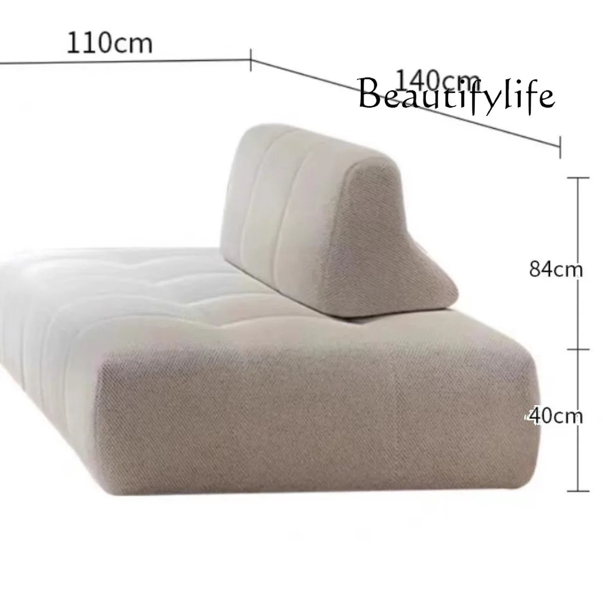 BJ Italian Minimalist Living Room Sofa Designer Tofu Block Free Lazy Module Combination Leather Art Large Sofa Bedroom Sofa