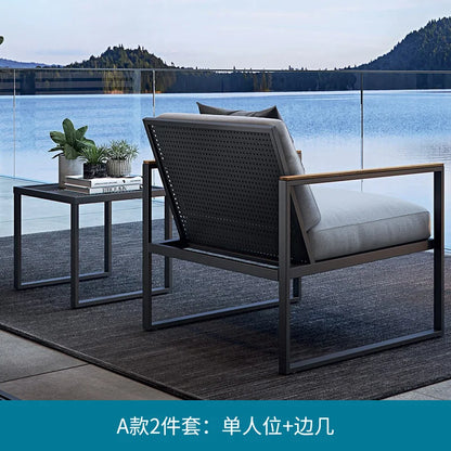 Outdoor Sofa Courtyard Garden Terrace Waterproof Sunscreen Hotel Outdoor Leisure Furniture Combination