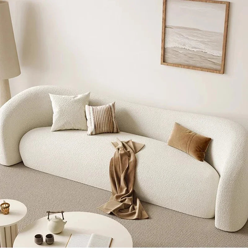 nordic living room Sofas minimalist lazy luxury europe Sofas family white salas y sofas muebles elegantes modernos Furniture