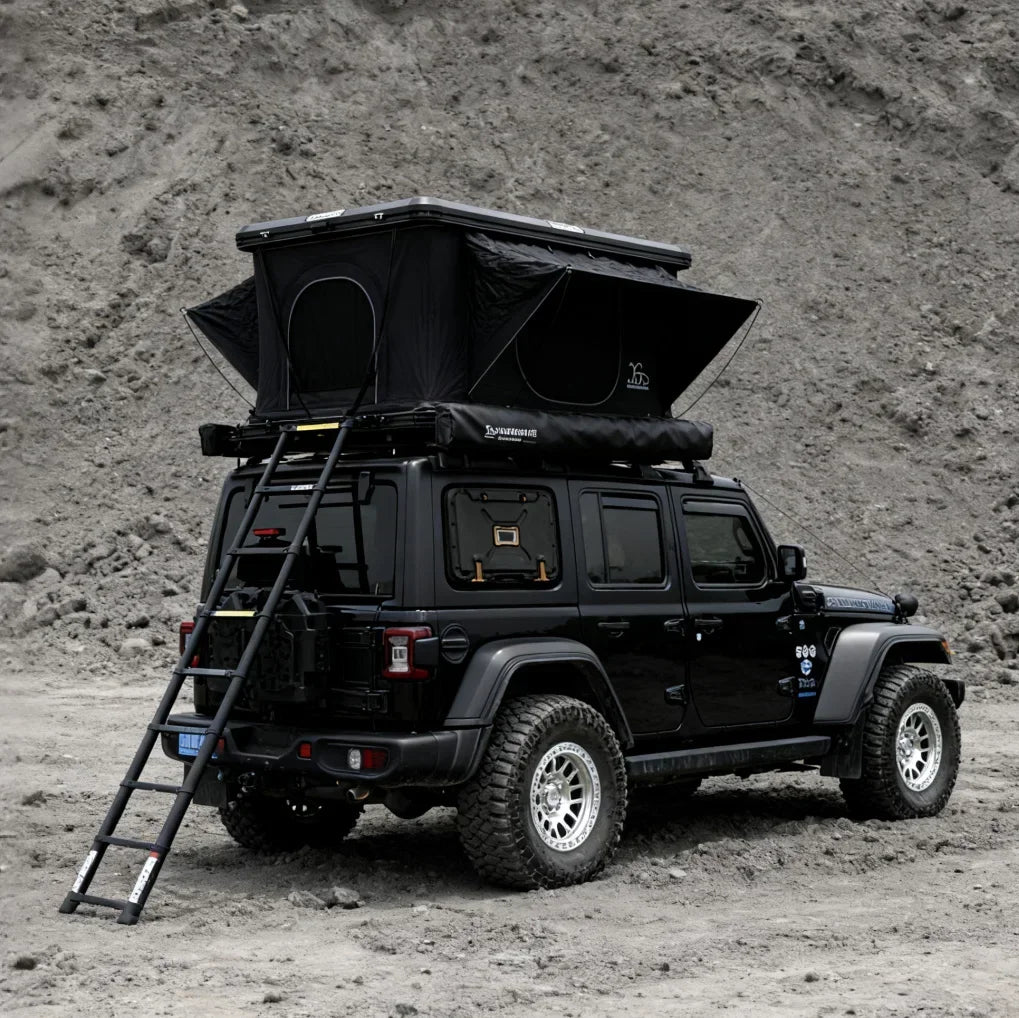 YOUNGHUNTER Straight Pop-Up Roof Tent with Aluminum Frame Quick Open Outdoor Camping Overlanding Tent