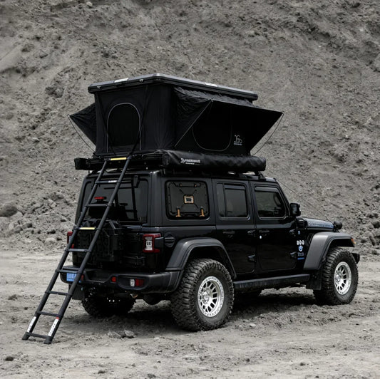 YOUNGHUNTER Straight Pop-Up Roof Tent with Aluminum Frame Quick Open Outdoor Camping Overlanding Tent