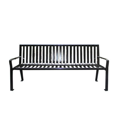 Modern Outdoor Antique Wrought Metal Iron Picnic Bench Durable Steel Furniture for Garden Park Patio Gym School Entry Use