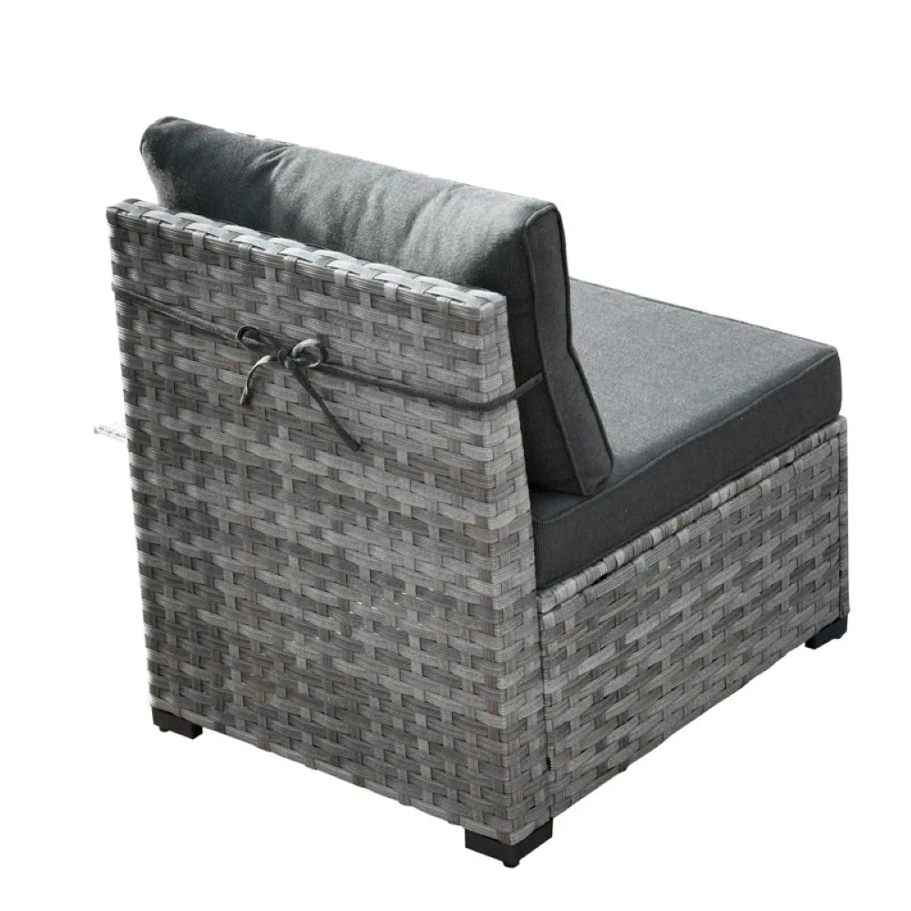 Best Seller Rattan Wicker Garden Set Rattan Outdoor Wicker Sofa Cheap Rattan Wicker Terrace Furniture Balcony Seating Group