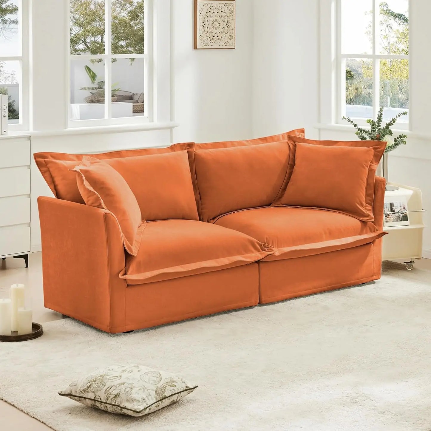 Chenille Power Sofa with Sleeper - Comfortable and Versatile Sofa Bed for Living Room, Ideal for Guests and Relaxation, Stylish