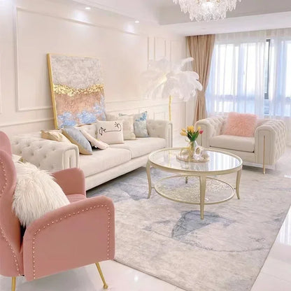 Simple Modern Soft Sofa Chair Living Room Fancy Designer Lounge Sofa House Loveseat Woonkamer Banken Apartment Furniture sofá