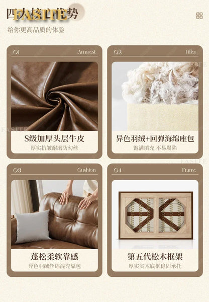 Portable Minimalist Brown Sleep Sofa Faux Leather Designer Loveseat   Sofa Couch Cloud  Living Room Furniture