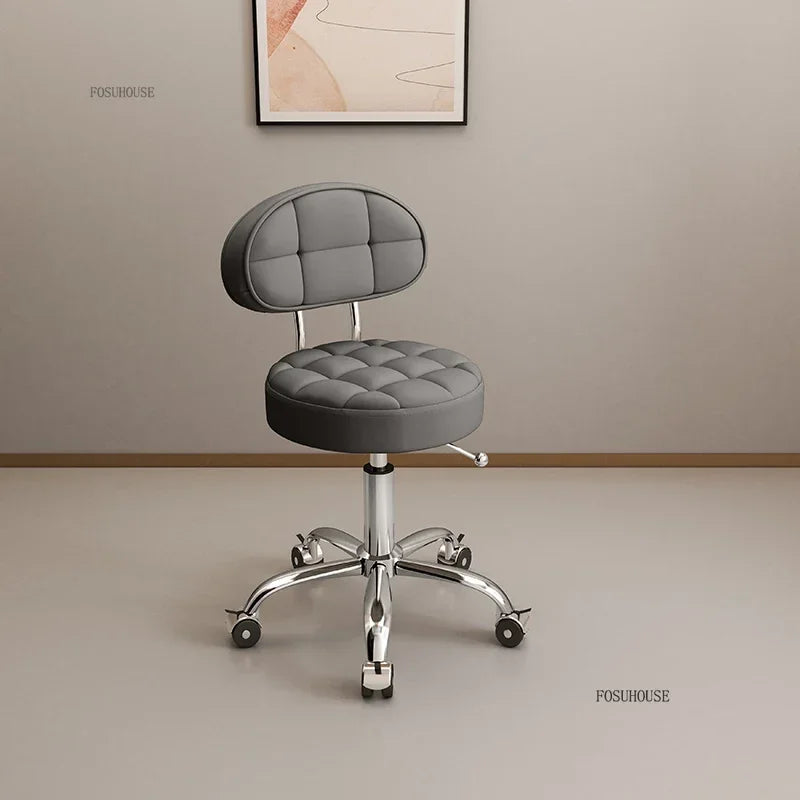 Backrest Pedicure Chair Barber Shop Pulley Hairdressing Chairs Lifting Manicure Stool Design Hair Salons Furniture Barber Chair