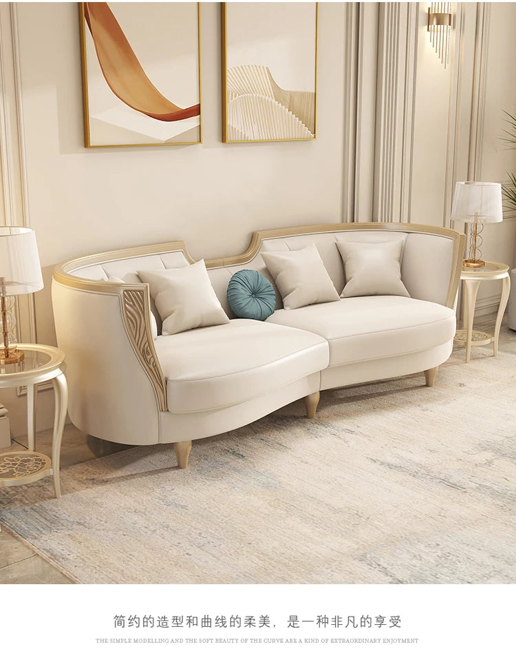 Designer American Luxury Sofa Sectional 2 Seater Modern Loveseat Sofa 3 Piece Divano Soggiorno Living Room Sectional Furniture