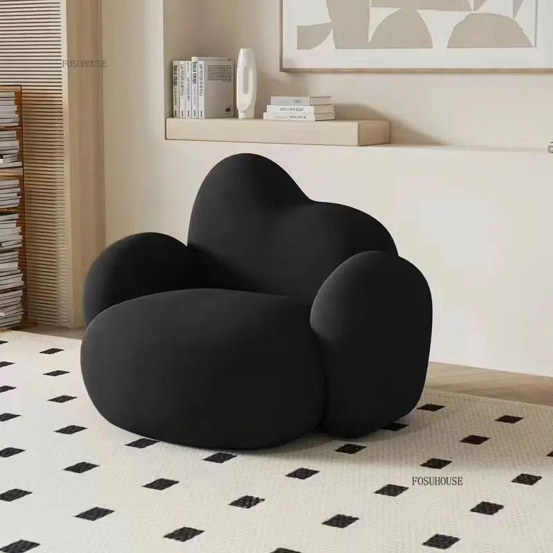 Simple Small Apartment Living Room Sofas Nordic Home Balcony Single Back Sofa Chair Beauty Salon Lounge Reception Double Sofas