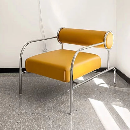 art simple Armchair Medieval style stainless Italian minimalist Armchair ergonomic design cadeiras para sala de estar furniture