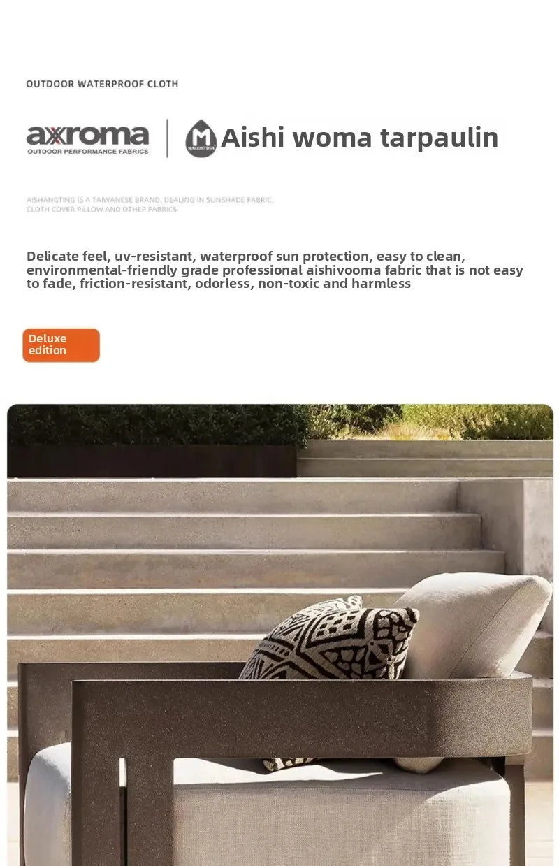 Courtyard Sofa, Outdoor Relaxation, Outdoor Lounge Chair, Villa Garden Table, High-end Furniture Set, Garden Furniture