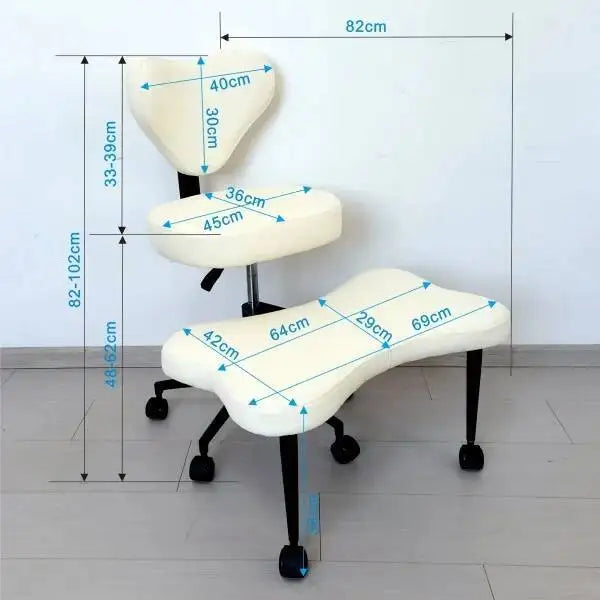 Cross Legged Office Chair – Meditation Seat with Lumbar Support for Desk Work, Yoga & Mindfulness Comfortable & Space-Saving